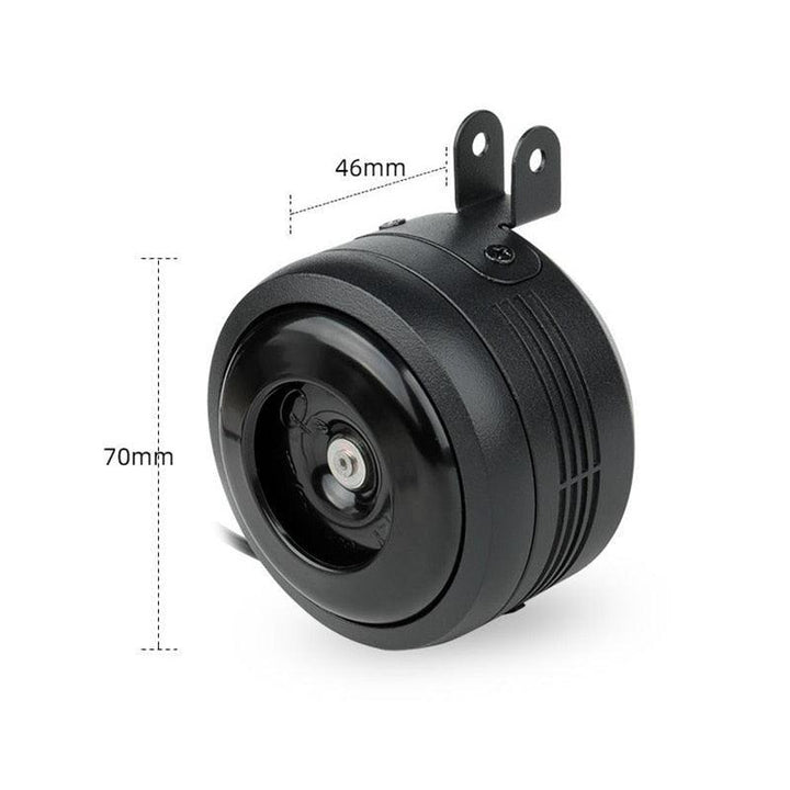 DODICI Electric Bike Horn &amp; Anti-Theft Alarm - 125dB High Volume Bicycle Bell - IPX6 Waterproof Aluminum Alloy with 30M Remote Control