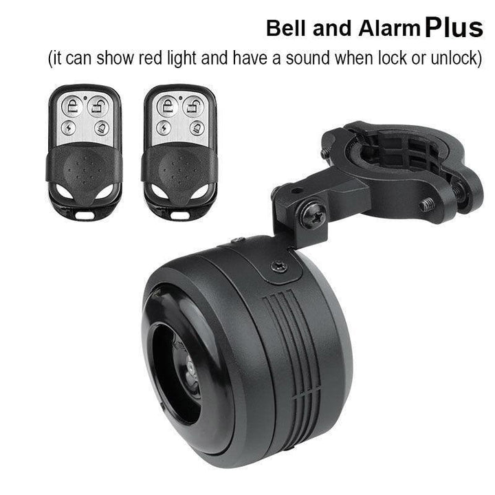 DODICI Electric Bike Horn &amp; Anti-Theft Alarm - 125dB High Volume Bicycle Bell - IPX6 Waterproof Aluminum Alloy with 30M Remote Control