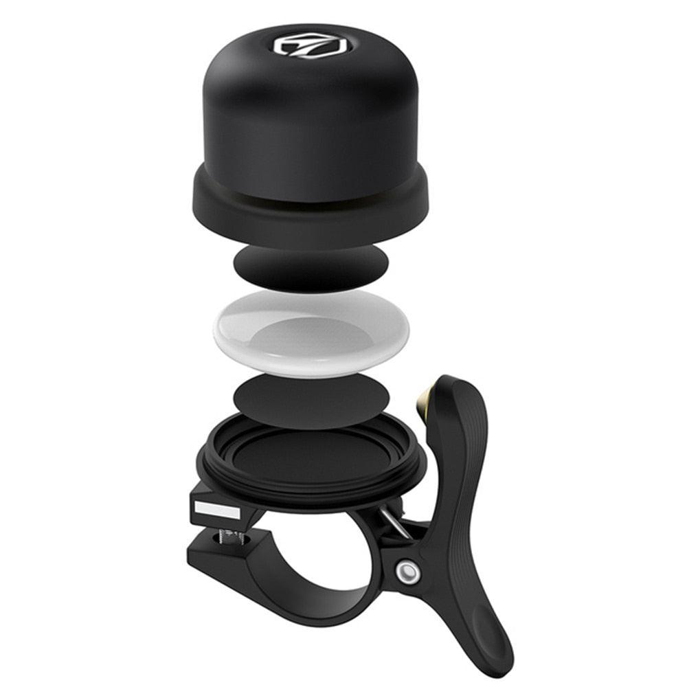 Toptrek Invisible Bike Bell for Apple AirTag - Hidden Anti-Theft GPS Tracker Mount - Classic Brass Sound &amp; Waterproof Design - Fits 21-25mm Handlebars