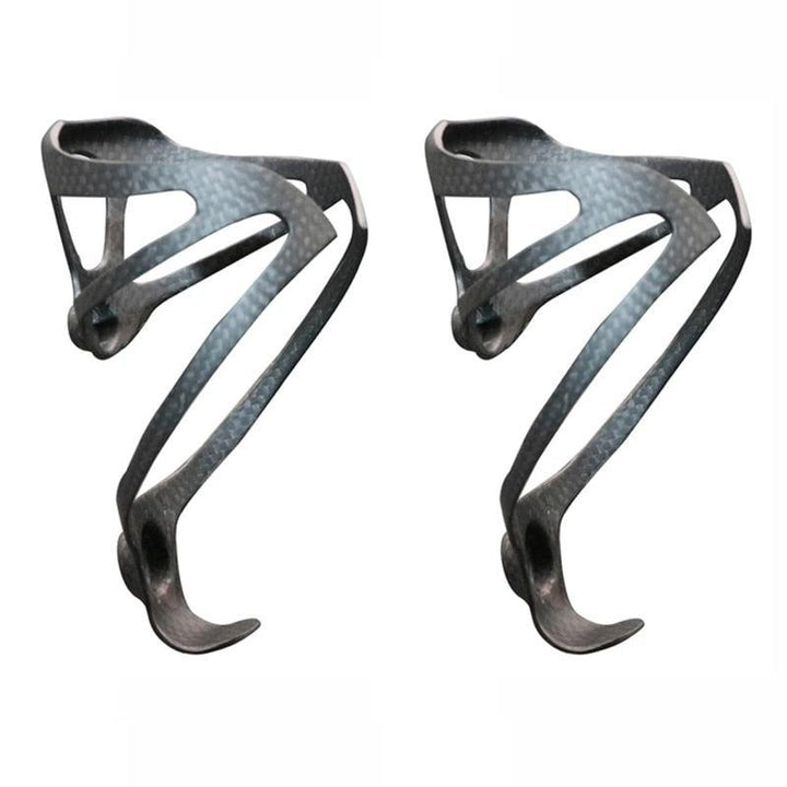 riderace Full 3K Carbon Fiber Bike Bottle Cage - Ultralight 25g - High Strength Water Bottle Holder for Road &amp; MTB - Fits Standard 74mm Bottles
