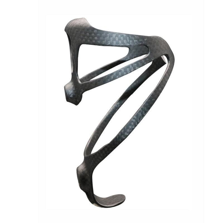 riderace Full 3K Carbon Fiber Bike Bottle Cage - Ultralight 25g - High Strength Water Bottle Holder for Road &amp; MTB - Fits Standard 74mm Bottles