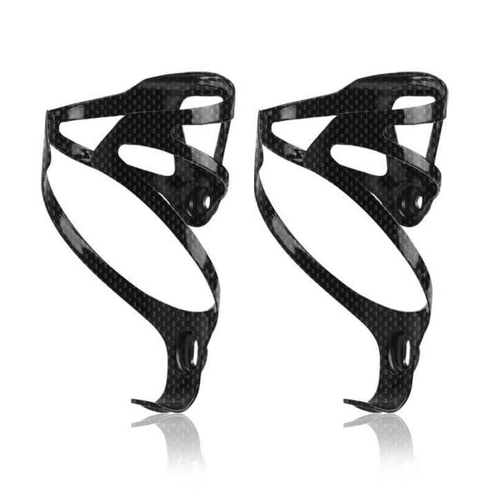 riderace Full 3K Carbon Fiber Bike Bottle Cage - Ultralight 25g - High Strength Water Bottle Holder for Road &amp; MTB - Fits Standard 74mm Bottles