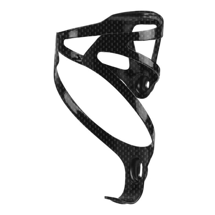 riderace Full 3K Carbon Fiber Bike Bottle Cage - Ultralight 25g - High Strength Water Bottle Holder for Road &amp; MTB - Fits Standard 74mm Bottles