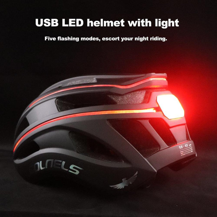 COLNELS Integrally-Molded Bicycle Helmet - Ultralight 270g MTB &amp; Road Safety Cap - 20 Vents Breathable Design with LED Light Option - Size M/L