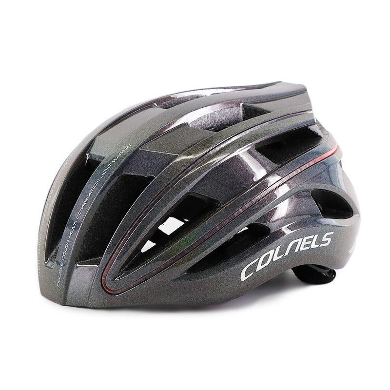 COLNELS Integrally-Molded Bicycle Helmet - Ultralight 270g MTB &amp; Road Safety Cap - 20 Vents Breathable Design with LED Light Option - Size M/L