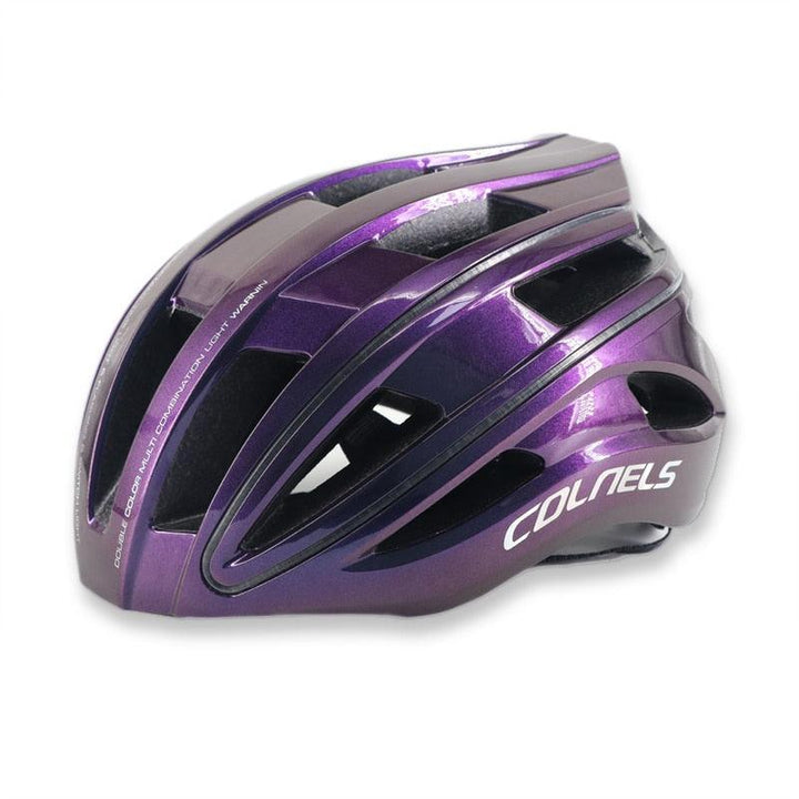 COLNELS Integrally-Molded Bicycle Helmet - Ultralight 270g MTB &amp; Road Safety Cap - 20 Vents Breathable Design with LED Light Option - Size M/L