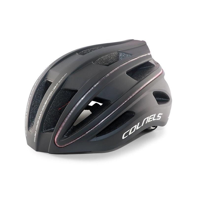 COLNELS Integrally-Molded Bicycle Helmet - Ultralight 270g MTB &amp; Road Safety Cap - 20 Vents Breathable Design with LED Light Option - Size M/L