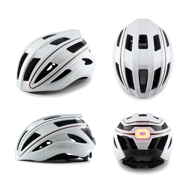 COLNELS Integrally-Molded Bicycle Helmet - Ultralight 270g MTB &amp; Road Safety Cap - 20 Vents Breathable Design with LED Light Option - Size M/L