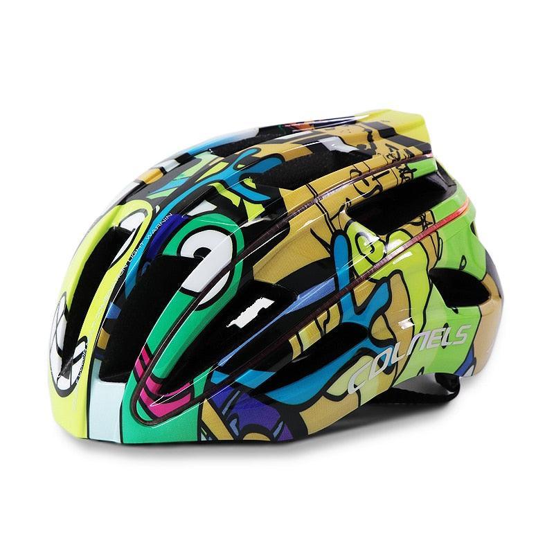 COLNELS Integrally-Molded Bicycle Helmet - Ultralight 270g MTB &amp; Road Safety Cap - 20 Vents Breathable Design with LED Light Option - Size M/L
