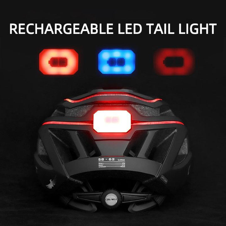 COLNELS Integrally-Molded Bicycle Helmet - Ultralight 270g MTB &amp; Road Safety Cap - 20 Vents Breathable Design with LED Light Option - Size M/L