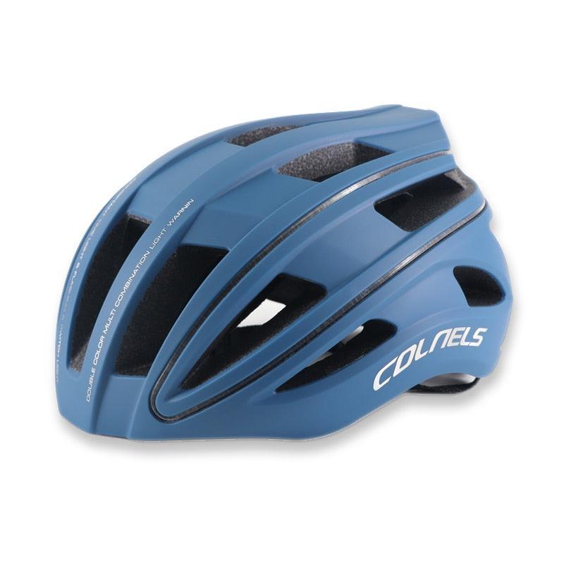 COLNELS Integrally-Molded Bicycle Helmet - Ultralight 270g MTB &amp; Road Safety Cap - 20 Vents Breathable Design with LED Light Option - Size M/L