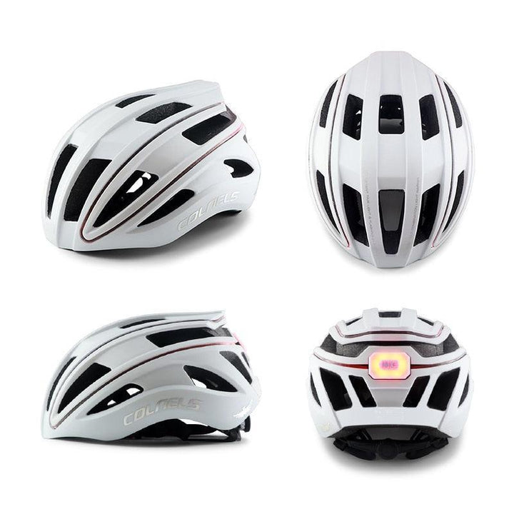 COLNELS Integrally-Molded Bicycle Helmet - Ultralight 270g MTB &amp; Road Safety Cap - 20 Vents Breathable Design with LED Light Option - Size M/L