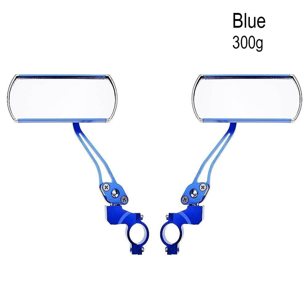 NowAct A2A017 Aluminum Bicycle Rear View Mirror - 360° Adjustable Real Glass Mirrors - Universal Handlebar Mount for E-Bike, Motorcycle &amp; Scooters