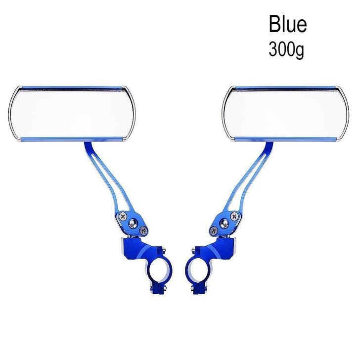 NowAct A2A017 Aluminum Bicycle Rear View Mirror - 360° Adjustable Real Glass Mirrors - Universal Handlebar Mount for E-Bike, Motorcycle &amp; Scooters