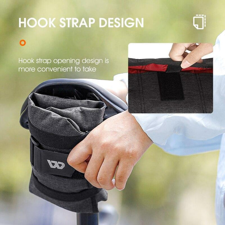 WEST BIKING Ultralight Folding Bike Saddle Bag - 92g Compact Tool Organizer - 600D Scratch-Resistant Polyester Tail Pouch for MTB &amp; Road Bikes