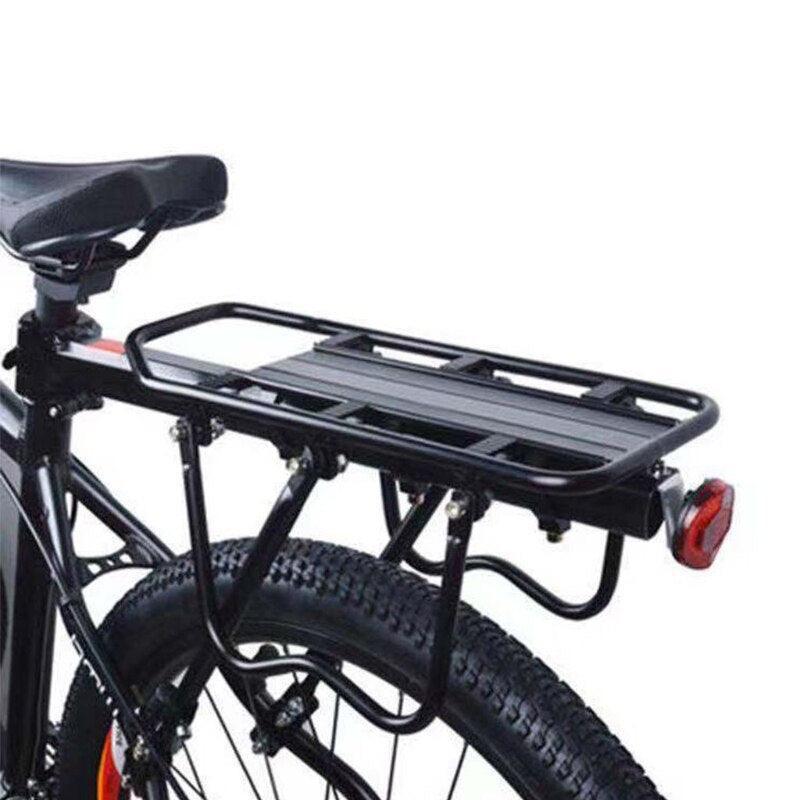 QILEJVS 110lbs Heavy Duty Bike Cargo Rack - Universal Aluminum Rear Bike Rack - Quick Release Seatpost Mount with 4-Leg Support &amp; Safety Reflector
