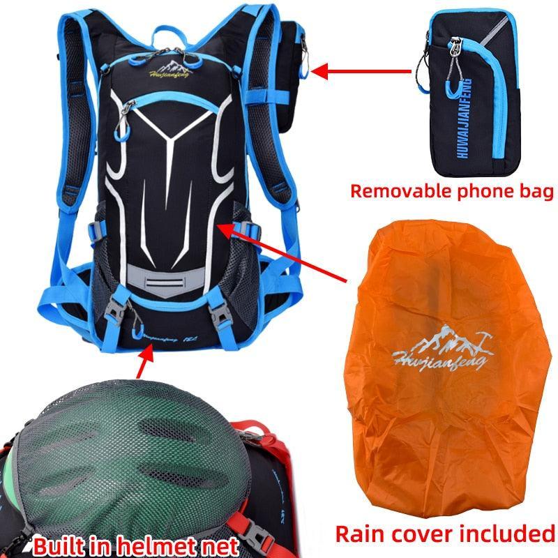 TLH653 Multi-Sport Backpack - Lightweight Rainproof Nylon Daypack - Professional Gear for Cycling, Hiking &amp; Outdoor Adventures