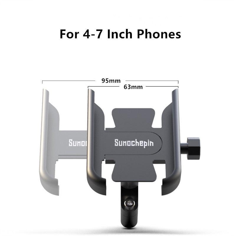 Bike Phone Holder CNC Motorcycle Handlebar Mobilephone Support Aluminum Alloy