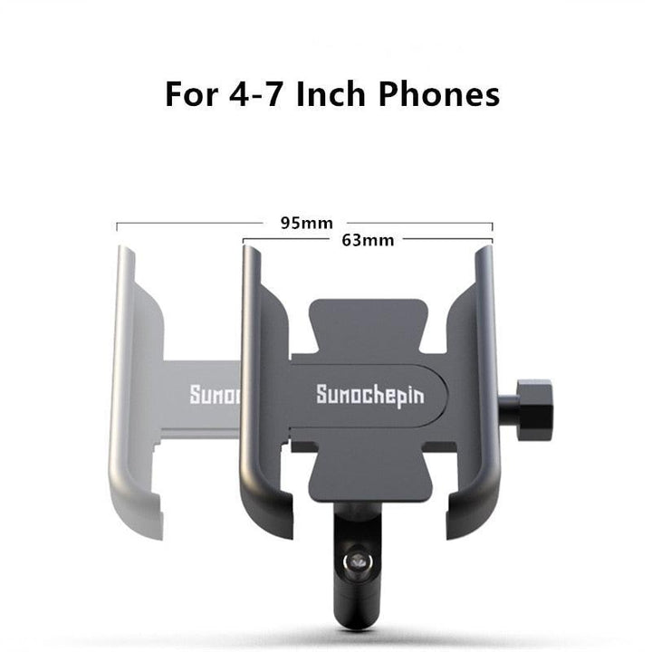 Bike Phone Holder CNC Motorcycle Handlebar Mobilephone Support Aluminum Alloy