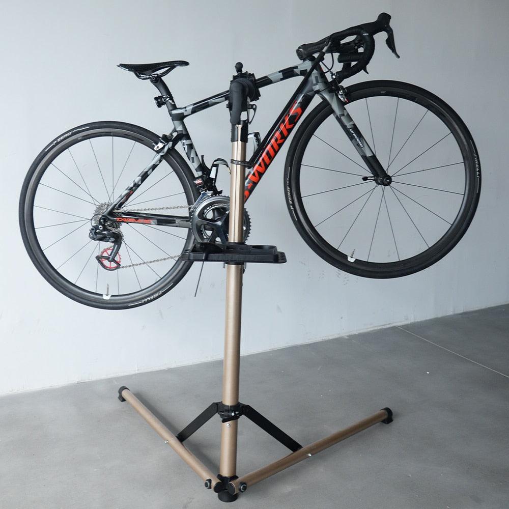 ThinkRider RS-100 Aluminum Alloy Bike Repair Stand - 360° Rotatable Professional Workstand - Foldable &amp; Height Adjustable (102-161cm) - Includes Magnetic Tool Tray