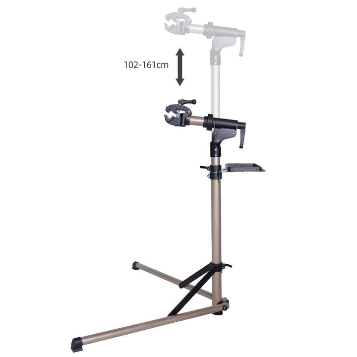 ThinkRider RS-100 Aluminum Alloy Bike Repair Stand - 360° Rotatable Professional Workstand - Foldable &amp; Height Adjustable (102-161cm) - Includes Magnetic Tool Tray