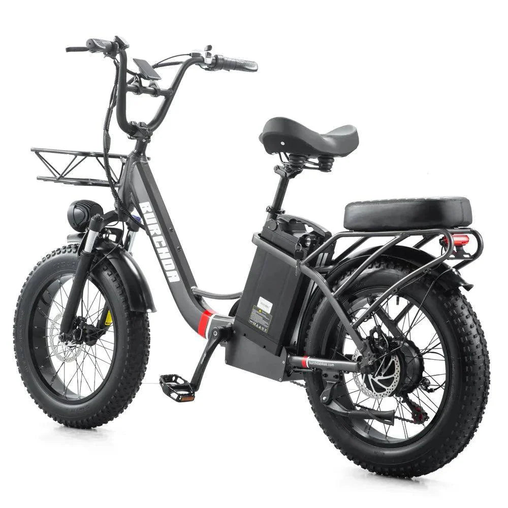 BURCHDA U8 Step-Thru Electric Bike with IP65 Waterproofing and Mechanical Disc Brakes