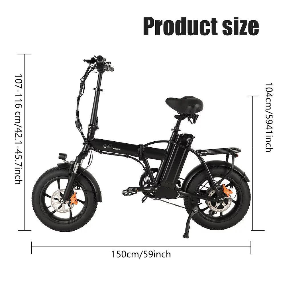 CMACEWHEEL AC16 Folding Fat Tire Electric Bike Combining Portability and Power