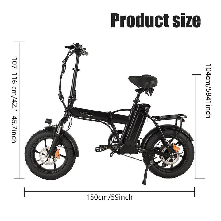 CMACEWHEEL AC16 Folding Fat Tire Electric Bike Combining Portability and Power