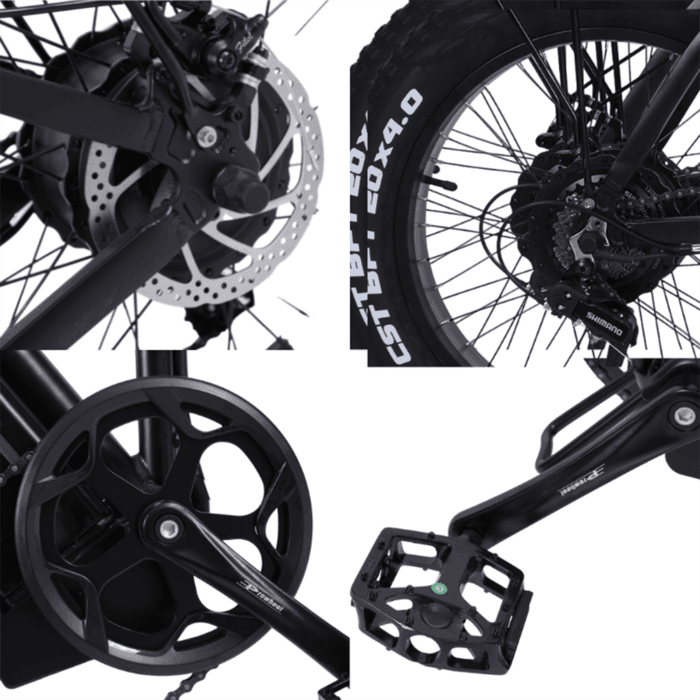 CMACEWHEEL GW20 Folding Fat Tire Electric Bike with 18Ah Battery and Adventure-Ready Build