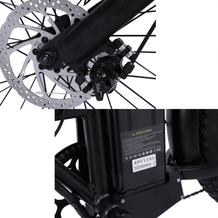 CMACEWHEEL GW20 Folding Fat Tire Electric Bike with 18Ah Battery and Adventure-Ready Build