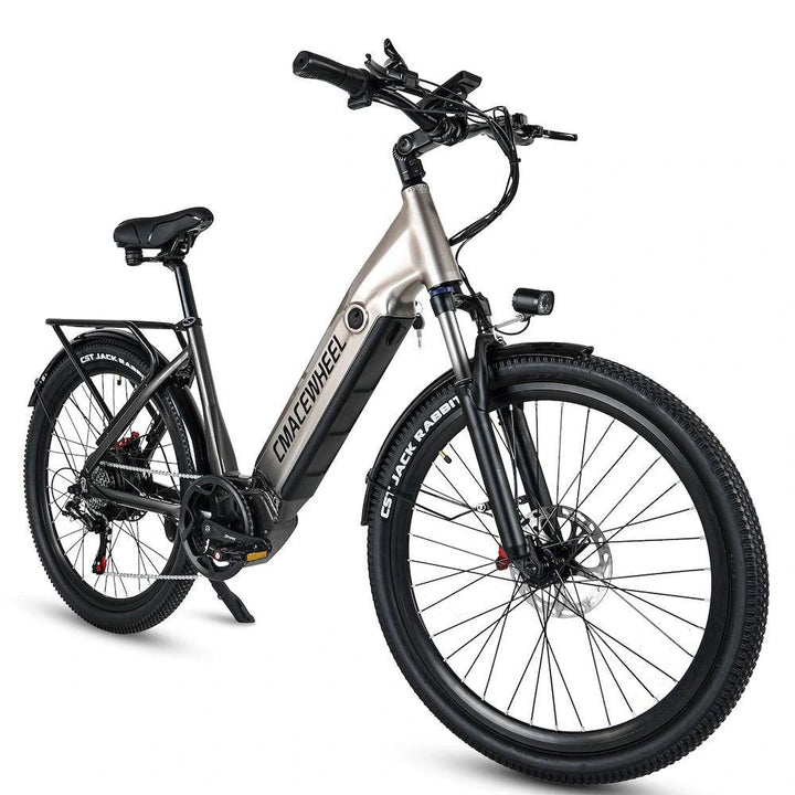 CMACEWHEEL L26 Moped Step-Thru Commuter Electric Bike with Hydraulic Oil Disc Brakes