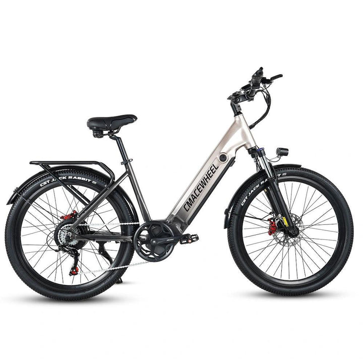 CMACEWHEEL L26 Moped Step-Thru Commuter Electric Bike with Hydraulic Oil Disc Brakes