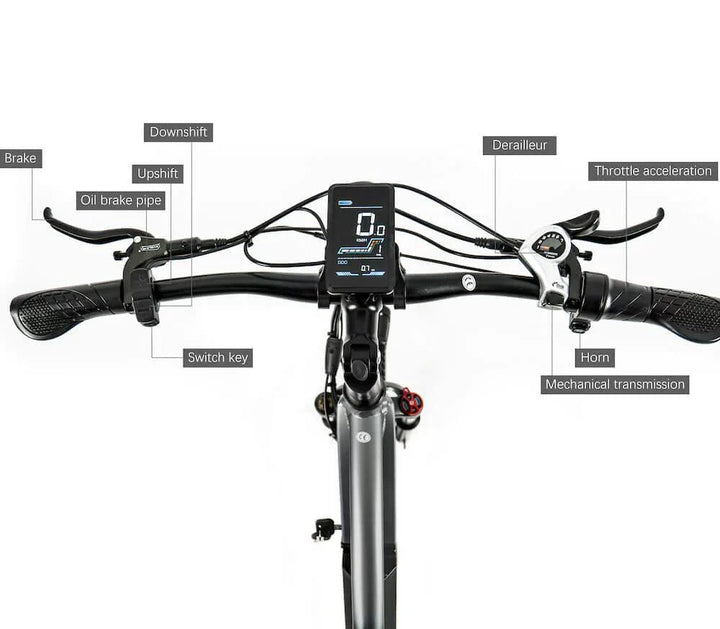 CMACEWHEEL L26 Moped Step-Thru Commuter Electric Bike with Hydraulic Oil Disc Brakes