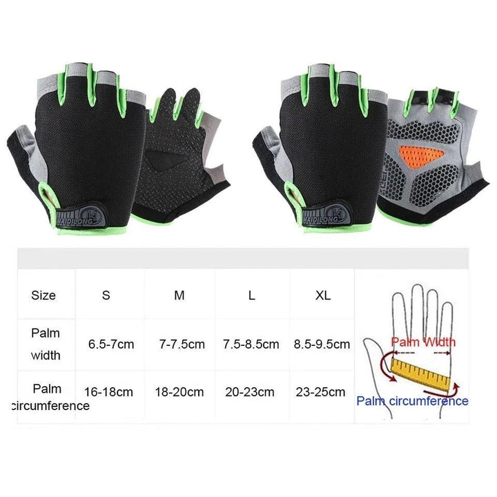 Shock-Absorbing Anti-Sweat Bike Gloves