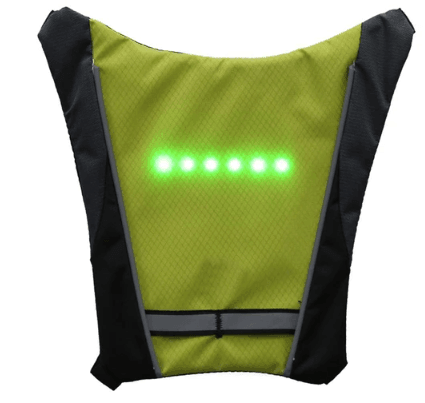 Reflective Cycling Vest with Remote Control LED Turn Signals
