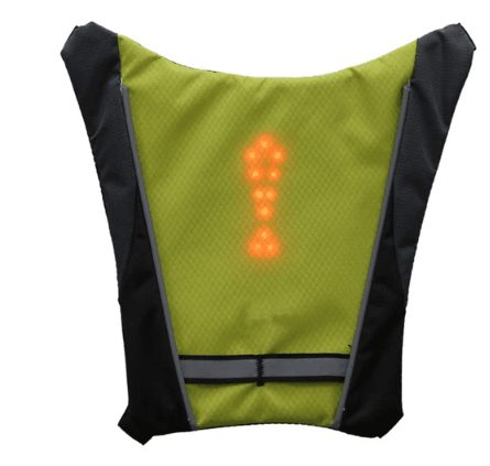 Reflective Cycling Vest with Remote Control LED Turn Signals