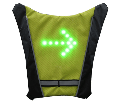 Reflective Cycling Vest with Remote Control LED Turn Signals