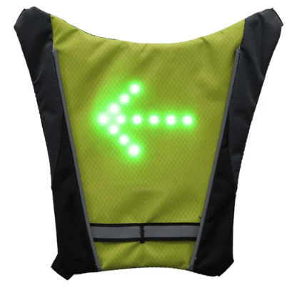 Reflective Cycling Vest with Remote Control LED Turn Signals