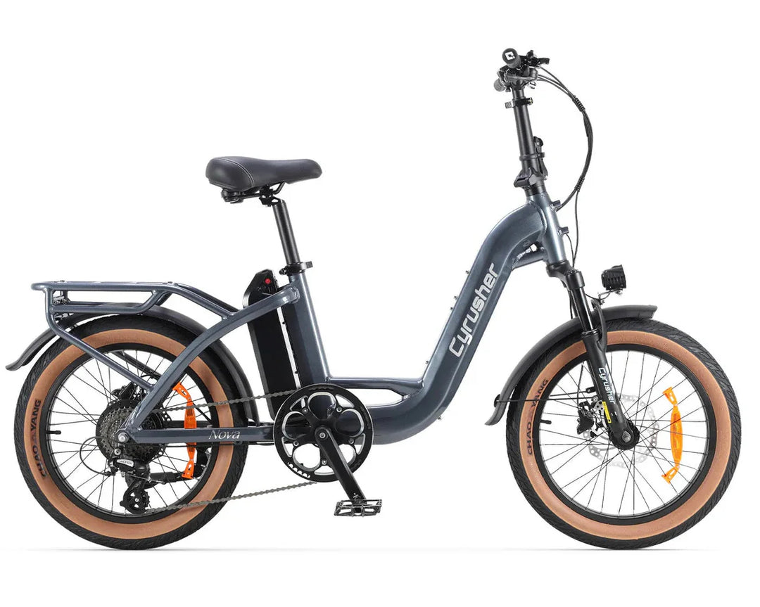 Cyrusher Nova Step-Thru Electric Bike with Torque Sensor and Shimano Hydraulic Disc Brakes