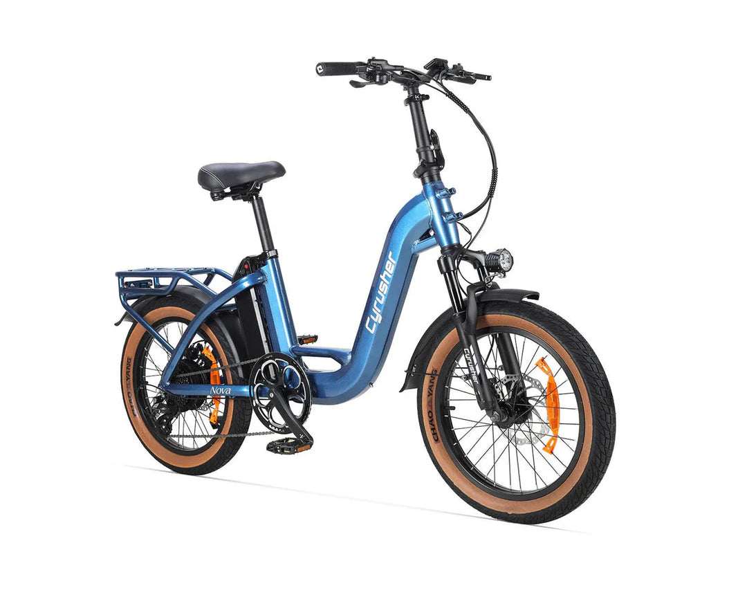 Cyrusher Nova Step-Thru Electric Bike with Torque Sensor and Shimano Hydraulic Disc Brakes