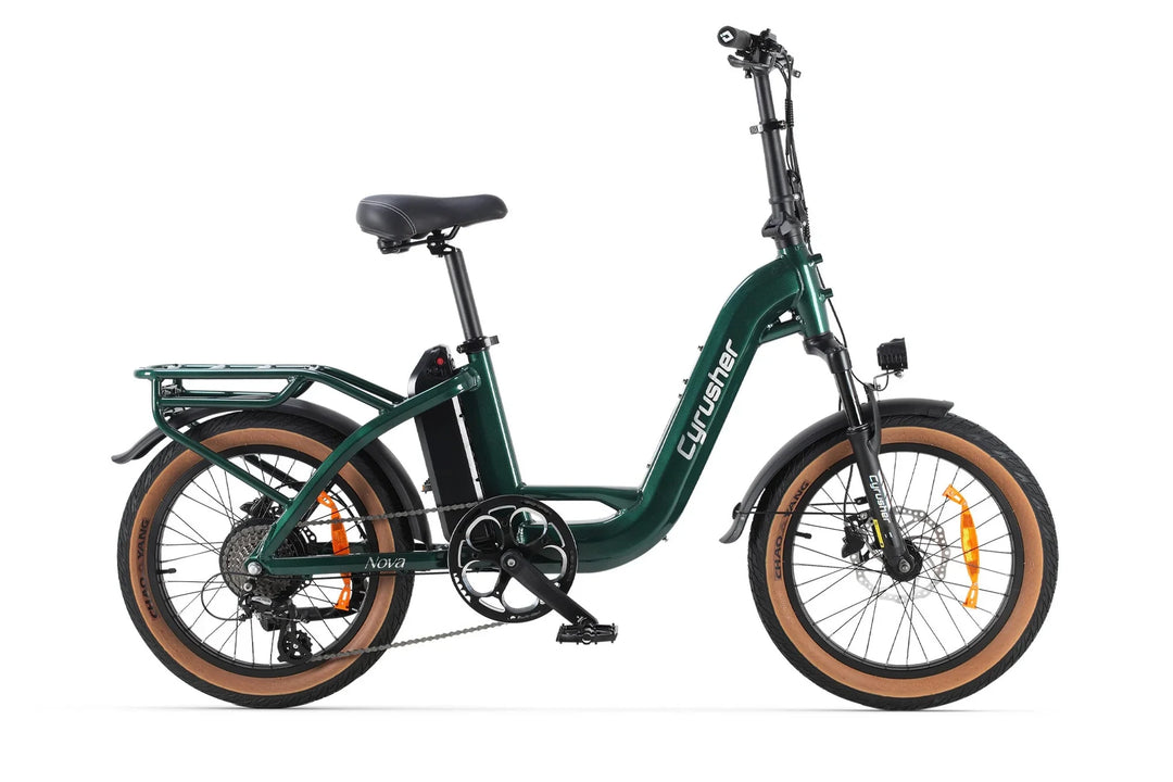 Cyrusher Nova Step-Thru Electric Bike with Torque Sensor and Shimano Hydraulic Disc Brakes