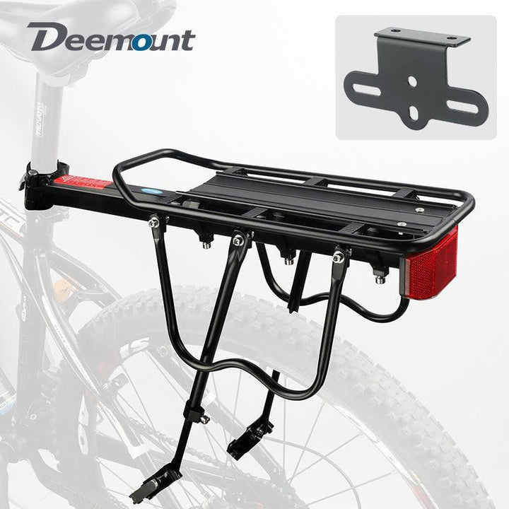 Deemount 50KG High-Load Bike Cargo Rack - Aluminum Alloy Rear Luggage Carrier - Height &amp; Length Adjustable for 20-29 inch MTB &amp; Road Bikes