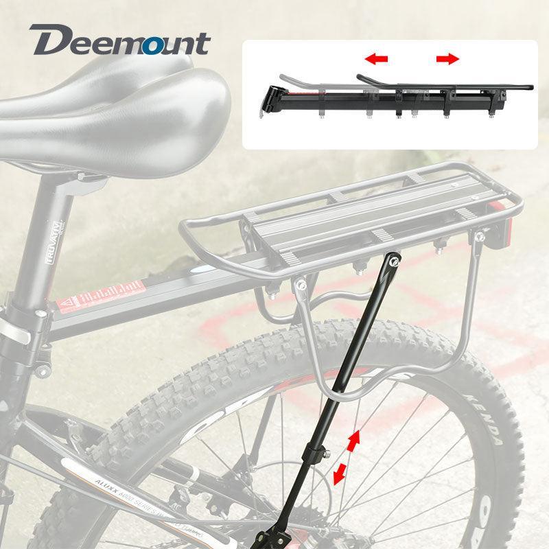 Deemount 50KG High-Load Bike Cargo Rack - Aluminum Alloy Rear Luggage Carrier - Height &amp; Length Adjustable for 20-29 inch MTB &amp; Road Bikes