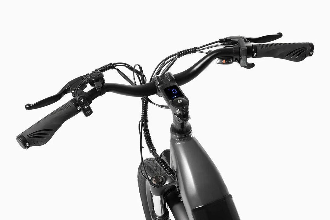 DYU C1 26 Inch Step-Thru City Electric Bike with Shimano 7-Speed for Multi-Terrain Use