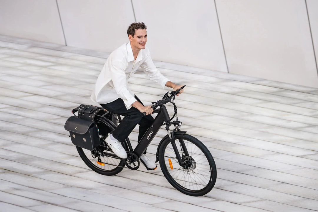 DYU C5 City Electric Bike with Removable 48V 10Ah Battery for Daily Commuting
