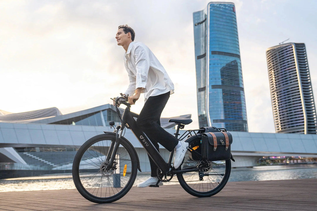 DYU C5 City Electric Bike with Removable 48V 10Ah Battery for Daily Commuting
