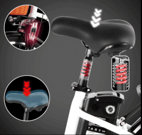 DYU C6 Upgraded Step-Thru Electric Bike Combining Power Style and City Convenience