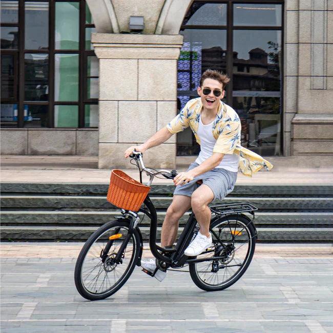 DYU C6 Upgraded Step-Thru Electric Bike Combining Power Style and City Convenience