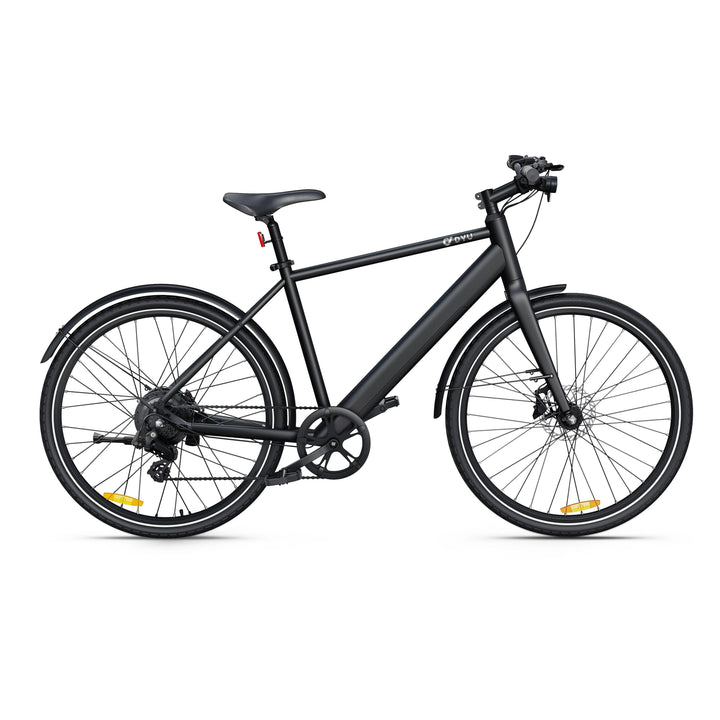DYU Stroll 1 700C City Electric Bike with Dual Hydraulic Oil Disc Brakes and 9Ah Battery