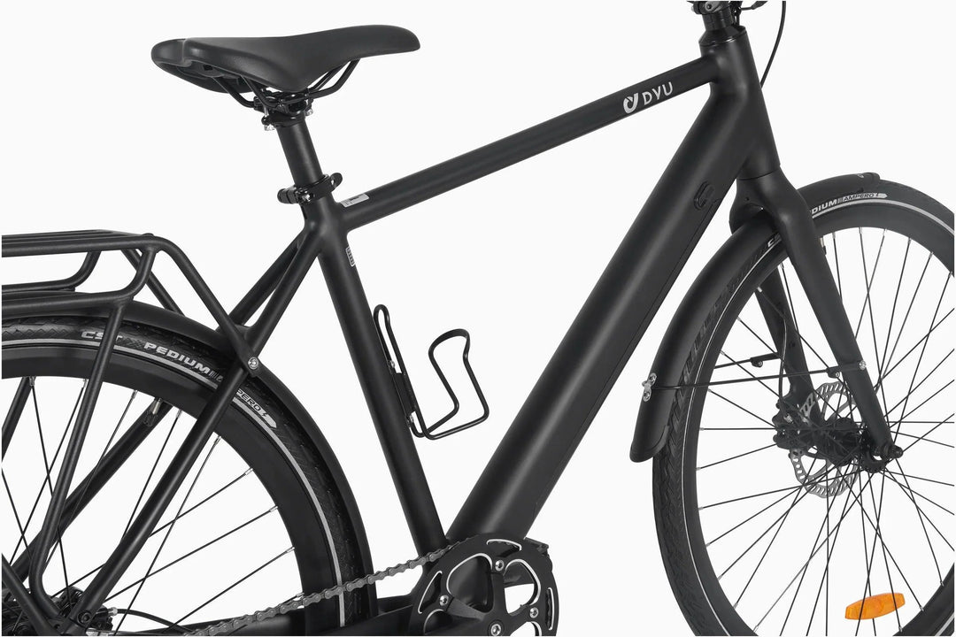 DYU Stroll 1 700C City Electric Bike with Dual Hydraulic Oil Disc Brakes and 9Ah Battery